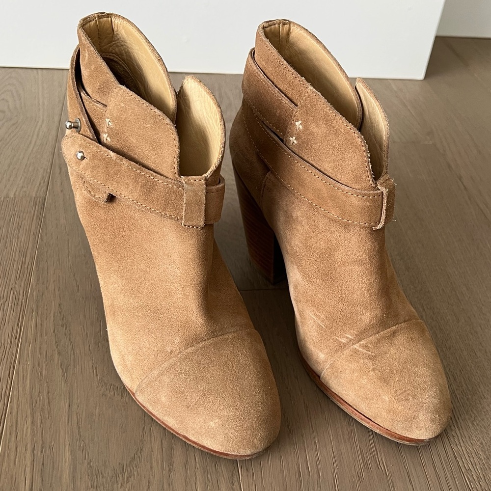 RAG & BONE Harrow suede boots in camel - Picture 11 of 14